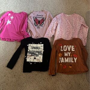 Girls long sleeved tops size 7/8